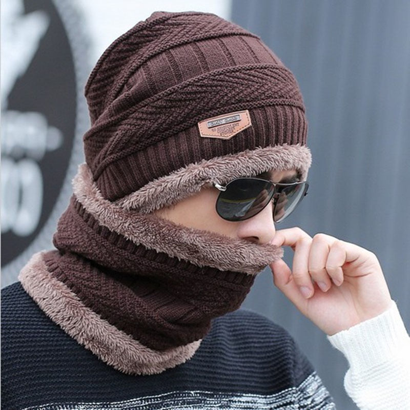 Beanie Cap-Wool cap with neck warmer for men women| Winter cap for Unisex