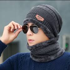 Beanie Cap-Wool cap with neck warmer for men women| Winter cap for Unisex